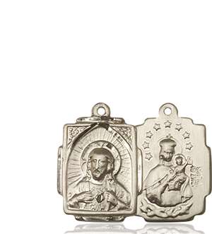 0804SKT <br/>14kt Gold Scapular Medal