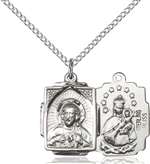 0804SSS/18SS <br/>Sterling Silver Scapular Pendant