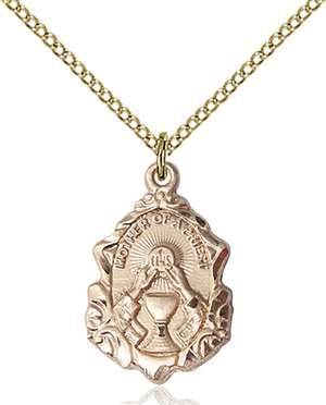 0811GF/18GF <br/>Gold Filled Mother of a Priest Pendant