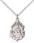 0822DYSS/18SS <br/>Sterling Silver St. Dymphna Pendant