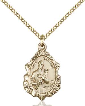 0822GGF/18GF <br/>Gold Filled St. Gerard Pendant