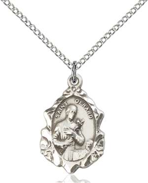 0822GSS/18SS <br/>Sterling Silver St. Gerard Pendant