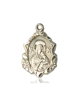 0822HKT <br/>14kt Gold O/L of Perpetual Help Medal