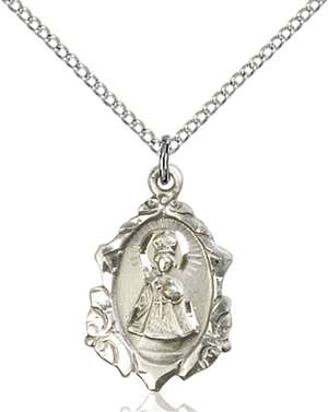 0822ISS/18SS <br/>Sterling Silver Infant of Prague Pendant