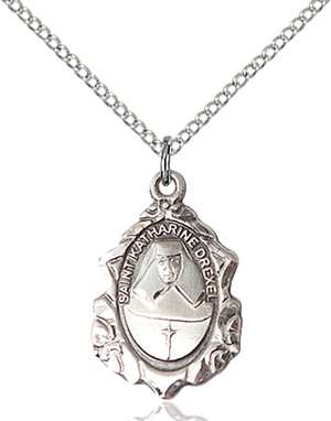 0822KDSS/18SS <br/>Sterling Silver St. Katharine Drexel Pendant