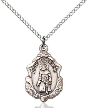 0822PSS/18SS <br/>Sterling Silver St. Peregrine Pendant