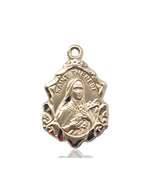 0822TEKT <br/>14kt Gold St. Therese of Lisieux Medal