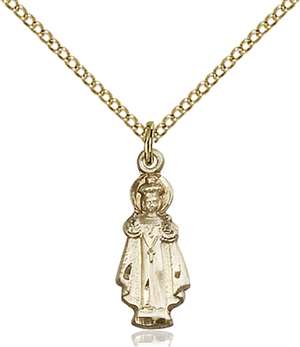 0823GF/18GF <br/>Gold Filled Infant of Prague Pendant