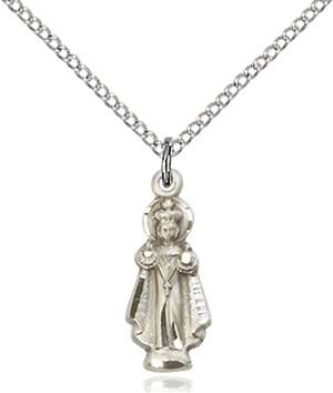 0823SS/18SS <br/>Sterling Silver Infant of Prague Pendant