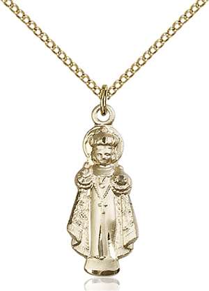 0824GF/18GF <br/>Gold Filled Infant of Prague Pendant