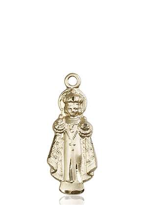 0824KT <br/>14kt Gold Infant of Prague Medal
