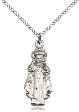 0824SS/18SS <br/>Sterling Silver Infant of Prague Pendant