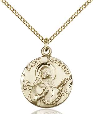 0827GF/18GF <br/>Gold Filled St. Dorothy Pendant
