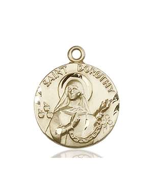 0827KT <br/>14kt Gold St. Dorothy Medal