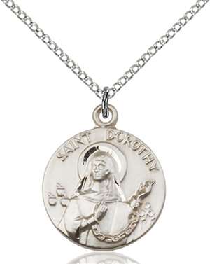 0827SS/18SS <br/>Sterling Silver St. Dorothy Pendant