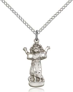 0829SS/18SS <br/>Sterling Silver Divino Nino Pendant