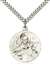 0836SS/24S <br/>Sterling Silver St. Bernard of Clairvaux Pendant