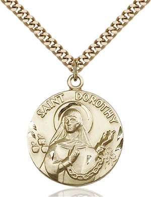 0838GF/24G <br/>Gold Filled St. Dorothy Pendant