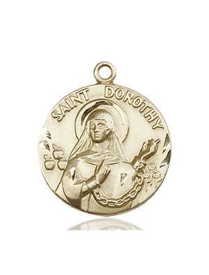 0838KT <br/>14kt Gold St. Dorothy Medal
