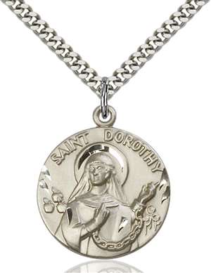 0838SS/24S <br/>Sterling Silver St. Dorothy Pendant