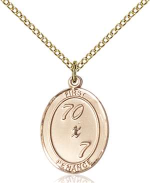 0867GF/18GF <br/>Gold Filled First Penance Pendant