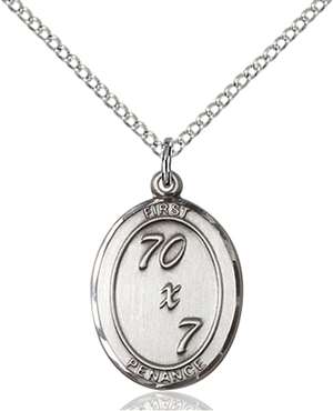 0867SS/18SS <br/>Sterling Silver First Penance Pendant
