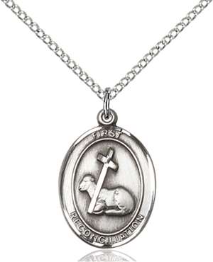 0868SS/18SS <br/>Sterling Silver First Reconciliation Pendant