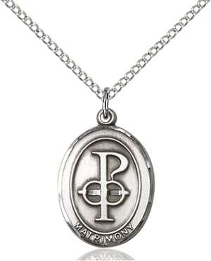 0869SS/18SS <br/>Sterling Silver Matrimony Pendant