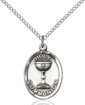 0876SS/18SS <br/>Sterling Silver Holy Communion Pendant