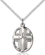 0877SS/18SS <br/>Sterling Silver Cross Pendant