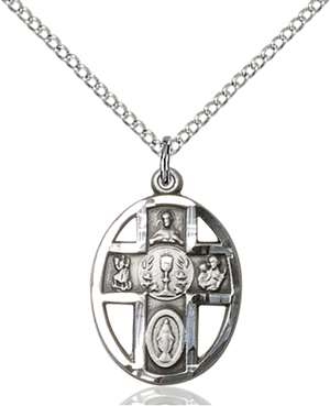 0879SS/18SS <br/>Sterling Silver 5-Way / Chalice Pendant