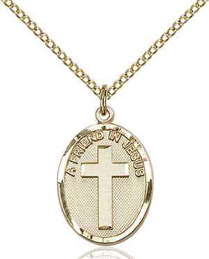 0881GF/18GF <br/>Gold Filled A Friend In Jesus Pendant