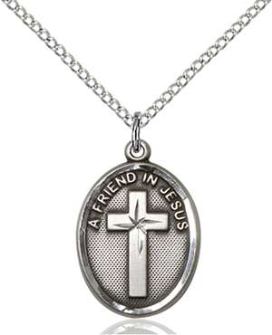 0881SS/18SS <br/>Sterling Silver A Friend In Jesus Pendant
