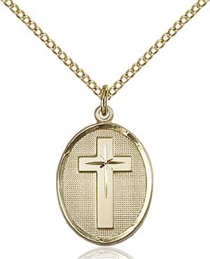 0883GF/18GF <br/>Gold Filled Cross Pendant