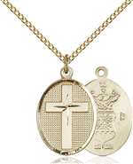 0883GF1/18GF <br/>Gold Filled Cross / Air Force Pendant