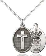 0883SS1/18SS <br/>Sterling Silver Cross / Air Force Pendant