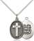 0883SS3/18SS <br/>Sterling Silver Cross / Coast Guard Pendant