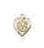 0892KT <br/>14kt Gold Heart / Communion Medal