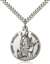 0893SS/24S <br/>Sterling Silver St. Hubert of Liege Pendant