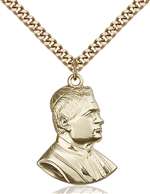 0897GF/24G <br/>Gold Filled Saint Pius X Pendant