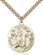 0957GF/24G <br/>Gold Filled St. Thomas More Pendant