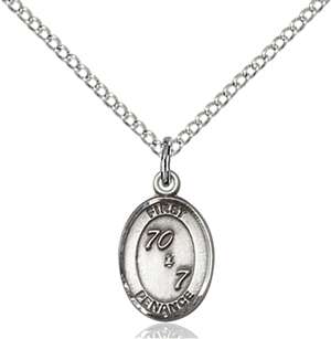 0967SS/18SS <br/>Sterling Silver First Penance Pendant