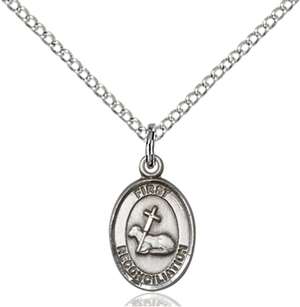 0968SS/18SS <br/>Sterling Silver First Reconciliation Pendant