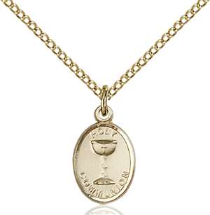 0976GF/18GF <br/>Gold Filled Holy Communion Pendant