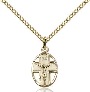 0978GF/18GF <br/>Gold Filled Crucifix Pendant