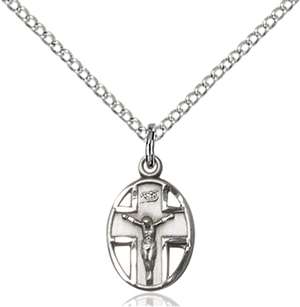 0978SS/18SS <br/>Sterling Silver Crucifix Pendant