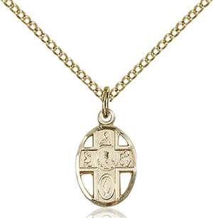 0979GF/18GF <br/>Gold Filled 5-Way / Chalice Pendant