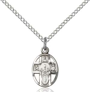 0979SS/18SS <br/>Sterling Silver 5-Way / Chalice Pendant