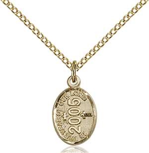 0988GF/18GF <br/>Gold Filled 2004 Charm Pendant