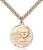 1003GF/24G <br/>Gold Filled St. John Paul II Pendant